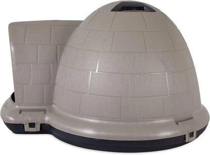 Petmate Indigo Dog House, Igloo Dog House, Made In USA With 90% Recycled Materials