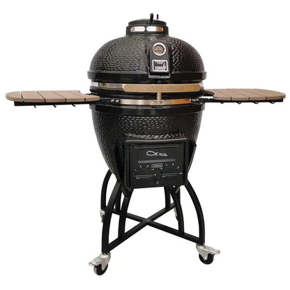 Kamado Pro 22 In. Ceramic Charcoal Grill With Grill Cover