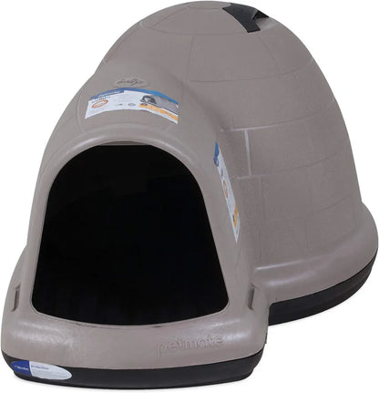 Petmate Indigo Dog House, Igloo Dog House, Made In USA With 90% Recycled Materials
