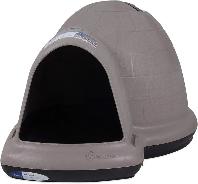Petmate Indigo Dog House, Igloo Dog House, Made In USA With 90% Recycled Materials